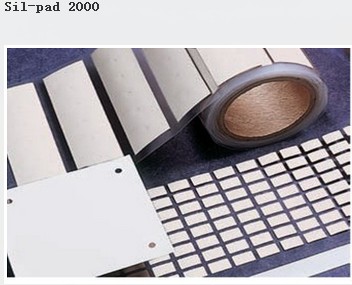 White thermal conductive insulation sheet Beggs Sil-Pad 2000 high thermal conductive gasket